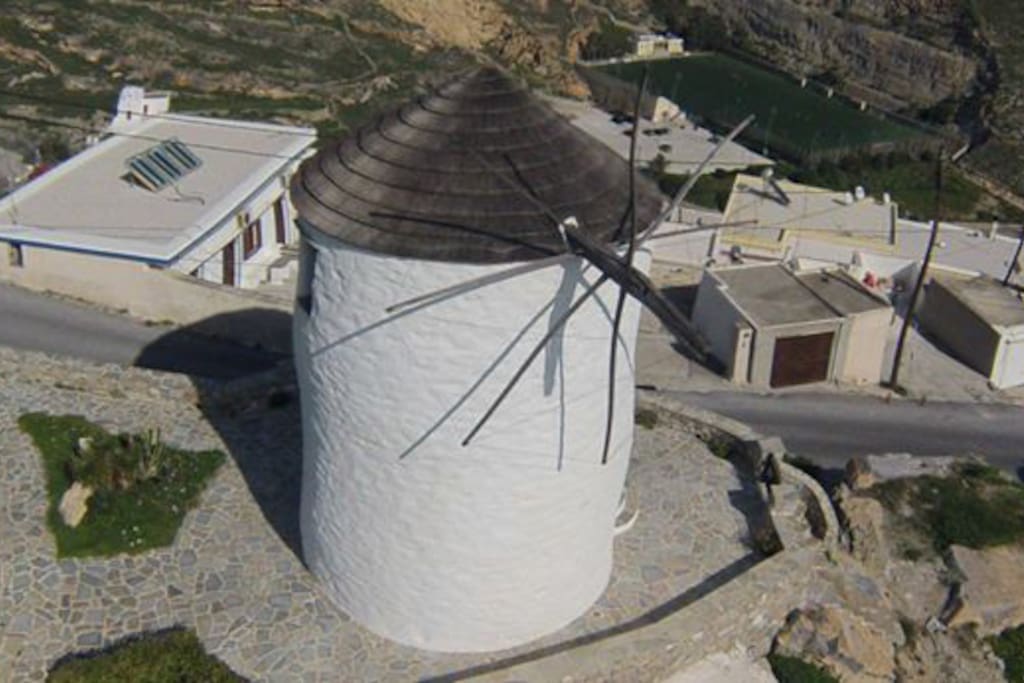 Aerial view of the windmill