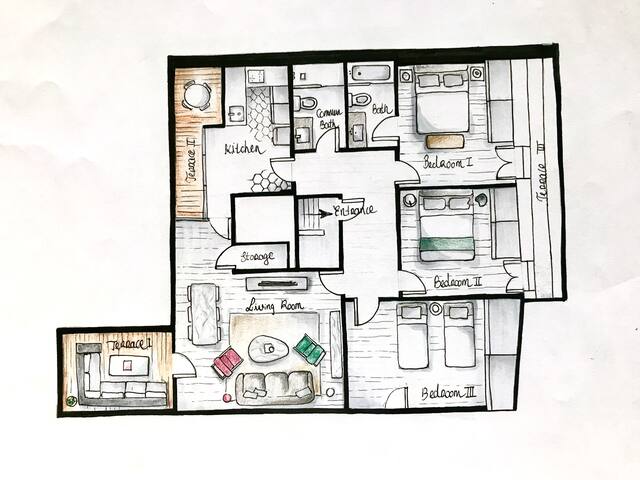 Glories Avenue@ luxurious apartment with terrace gallery image 4