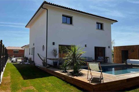 Spacious family home with a pool