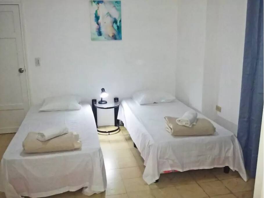 habitación con aire acondicionado