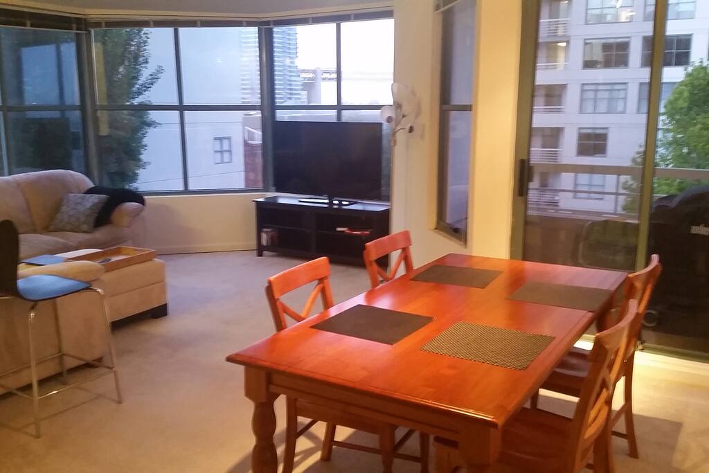Spacious living room which is great for meals and relaxing