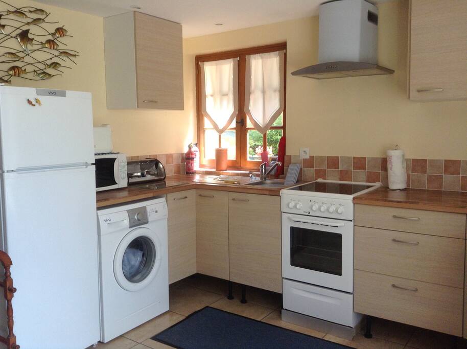 Compact kitchen.
