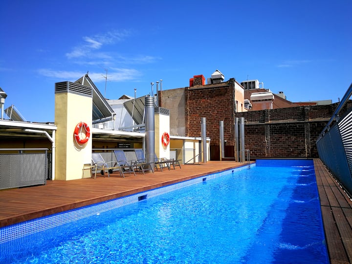 Sunny Barcelona Suite 43 2bd Swimming Pool, Center