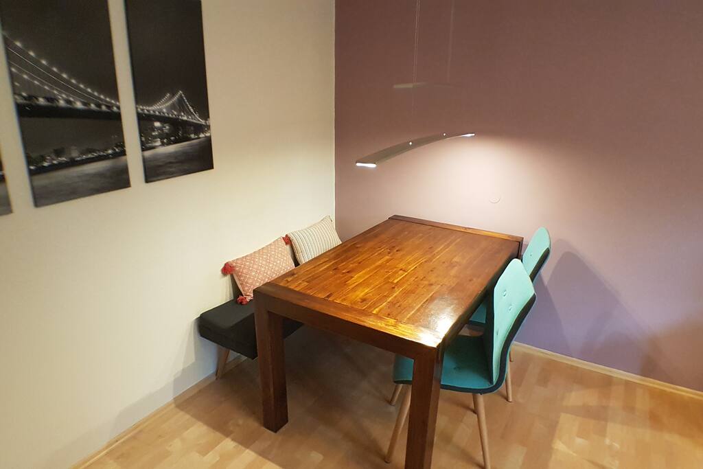 Table in living room