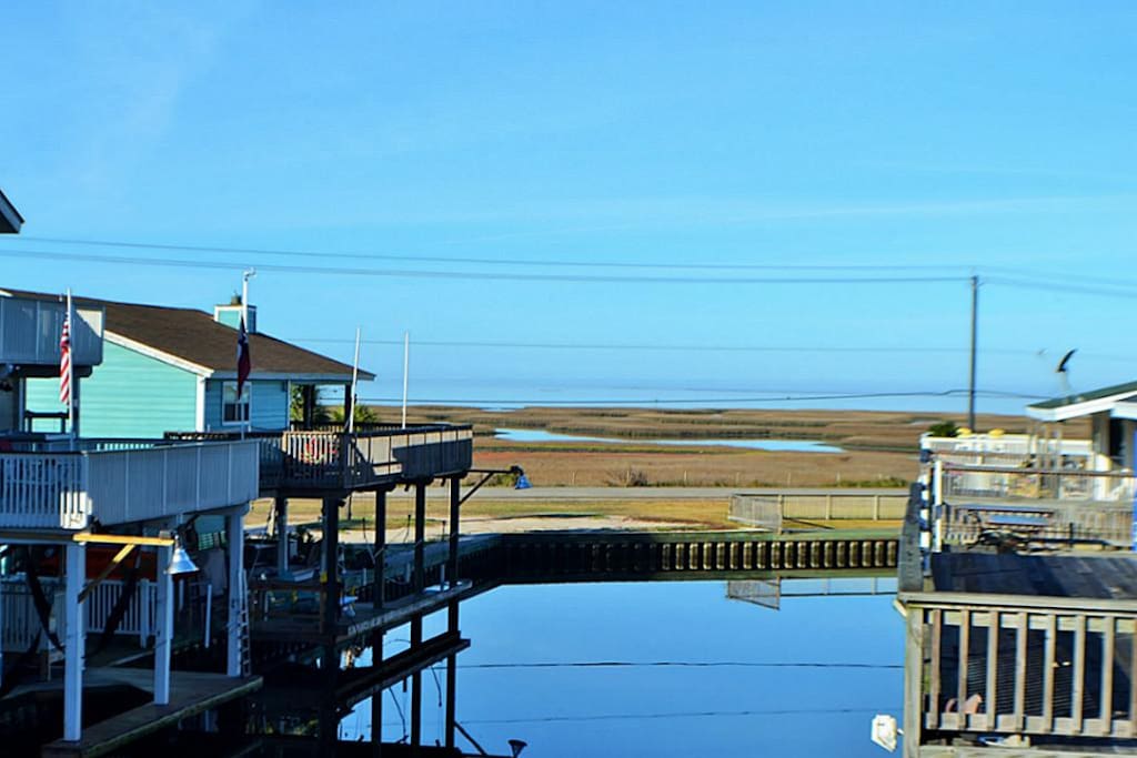 Bay view from the deck