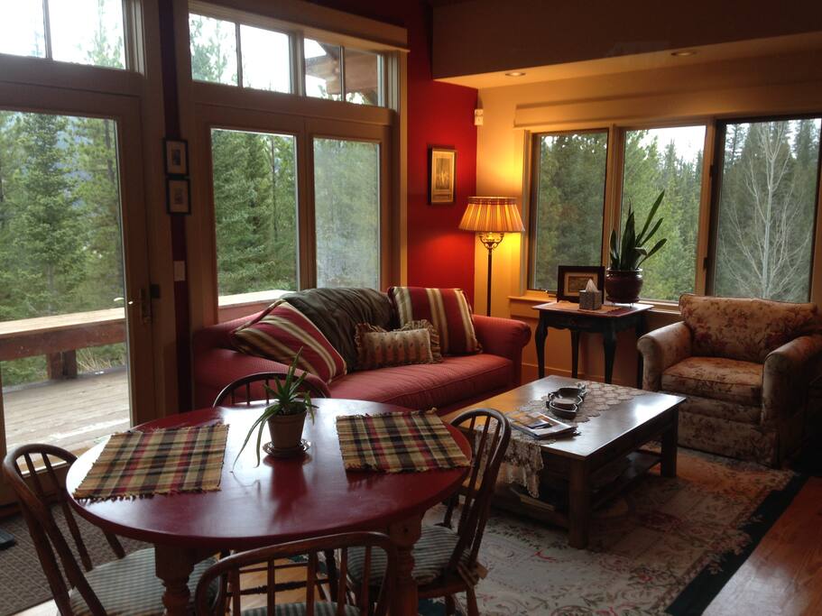 Open living/dining