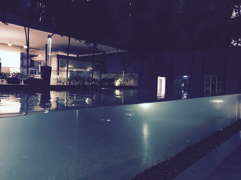 Glass pool