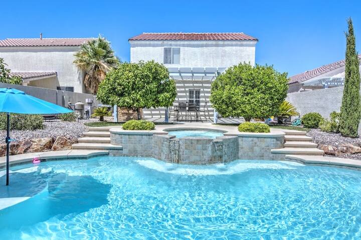 Gorgeous house Pool&Spa 10can sleep,8min to Strip