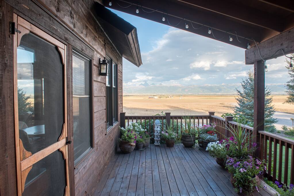 You'll enjoy watching for frequent wildlife visitors like moose, elk, swans, cranes, and more.