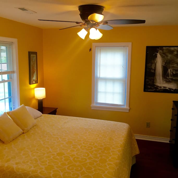 Front bedroom. Both bedrooms have King size Sleep Number Memory Foam beds. They are a delight!