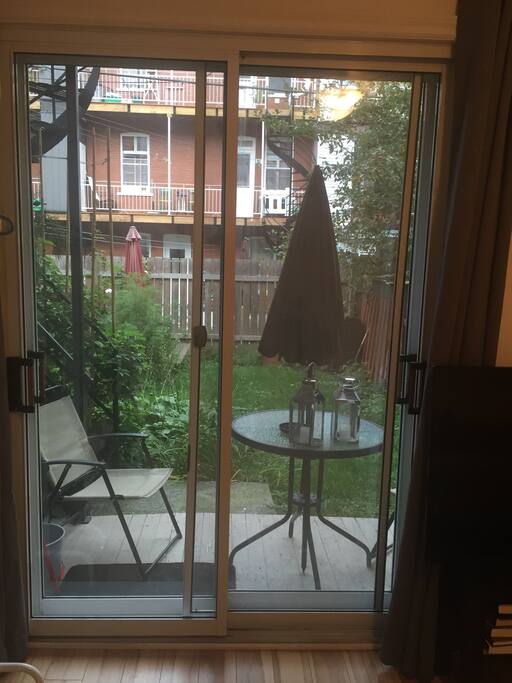 Backyard access through bedroom