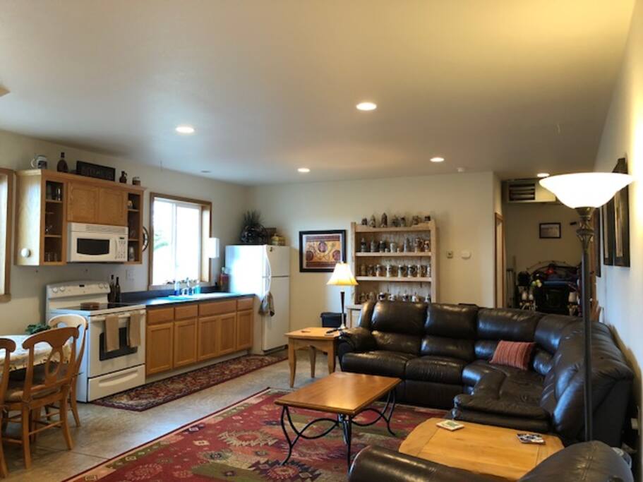 Guesthouse Living Room, Kitchen, and Dining