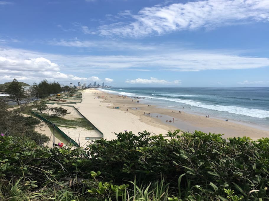 Miami Beach towards Surfers Paradise.