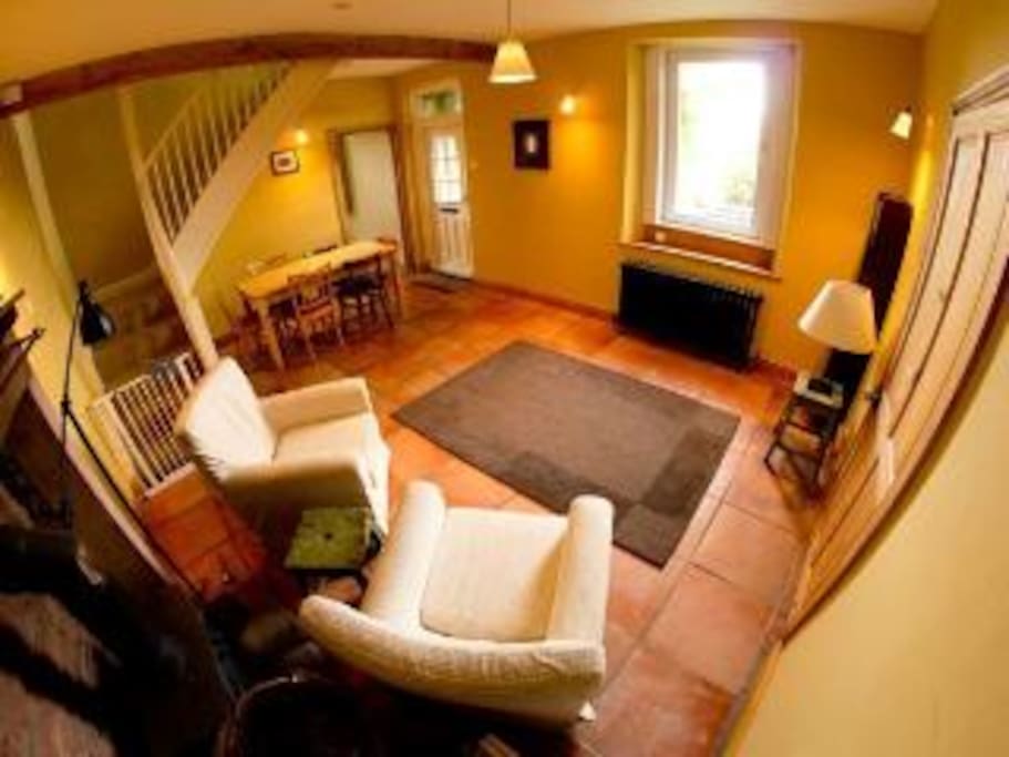 ..main room, with woodburner