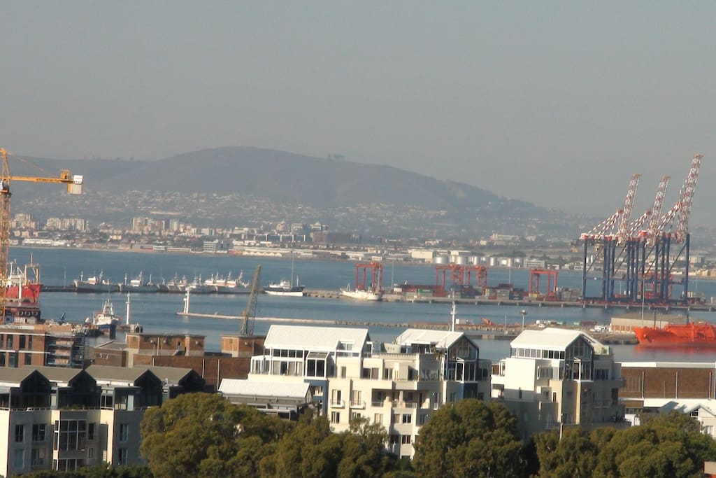 This is the view one gets from the living area of the apartment and the balcony.
