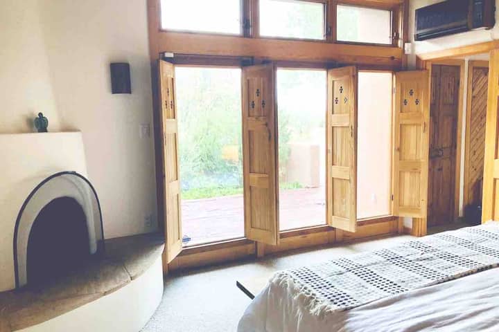 Master bedroom opens onto a patio (master bedroom kiva not for guest use)