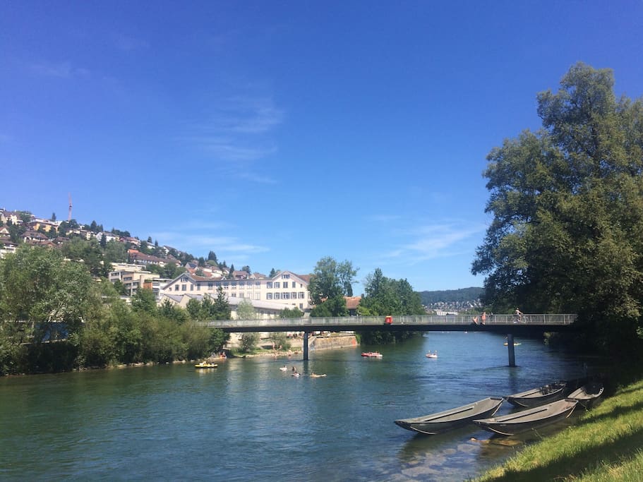 The bridge you cross on your 5 minutes walk from the tram to your home.