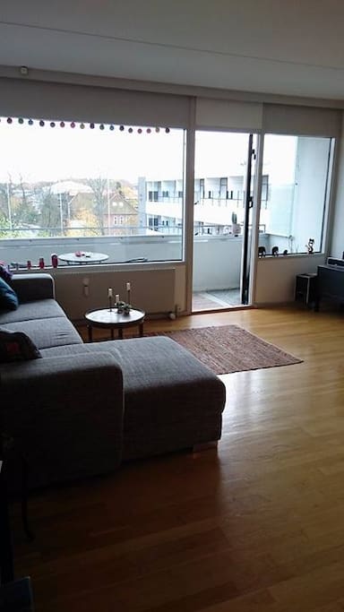 the living room with large balcony