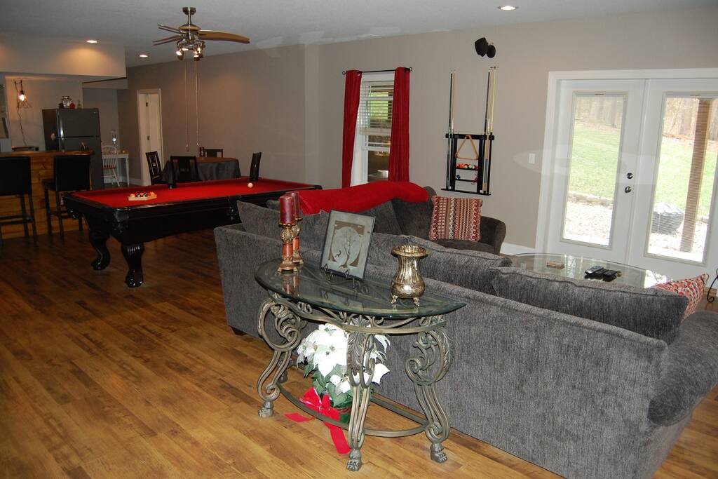 Living area & door to outdoor patio.