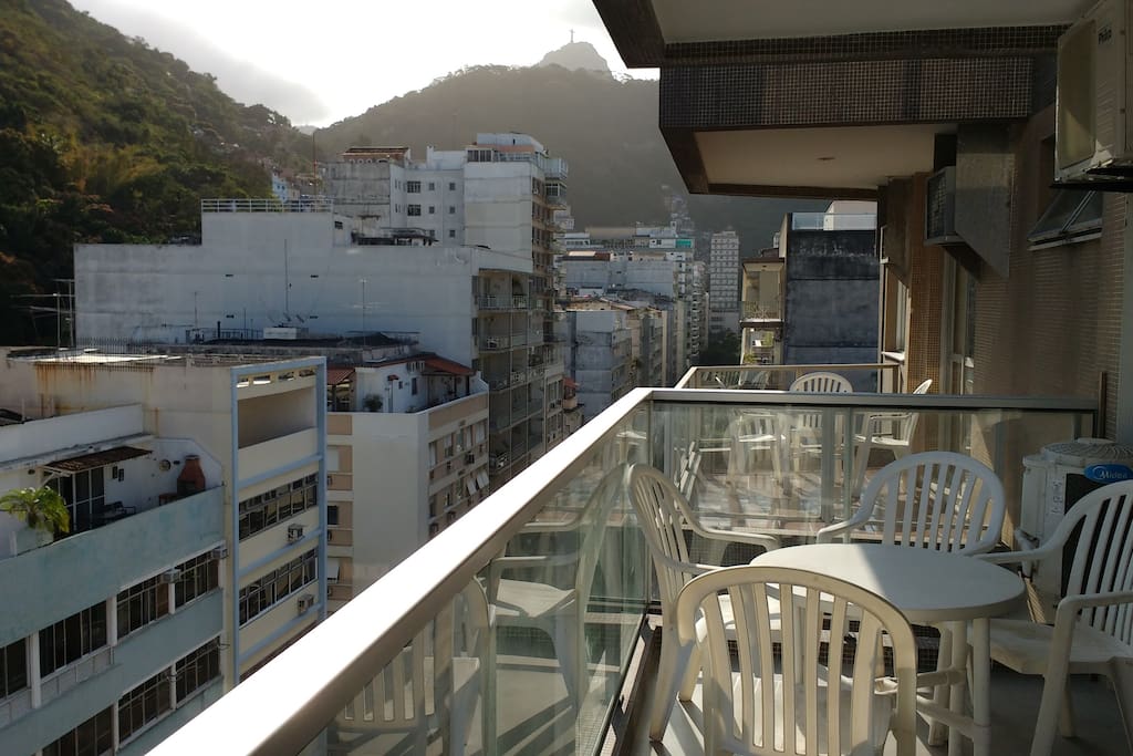 varanda vista para Cristo