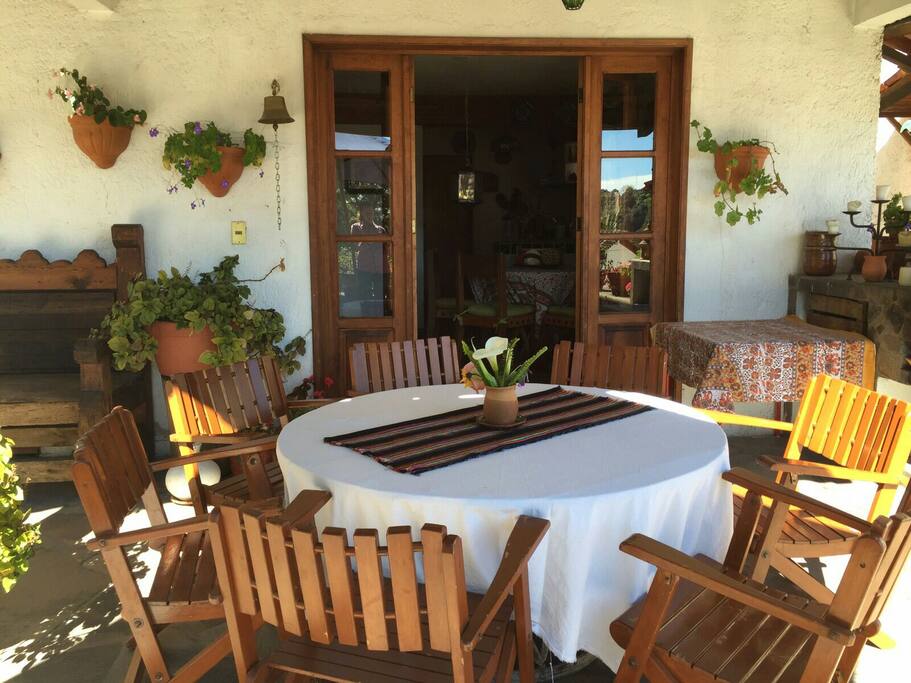 Terraza con azador