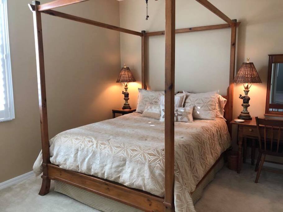 Private room with desk and TV.