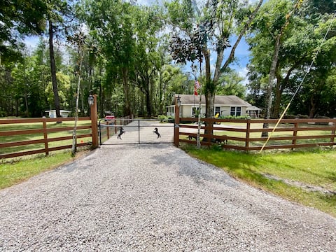 Feed Horses at Breakfast | Private Gated Cottage