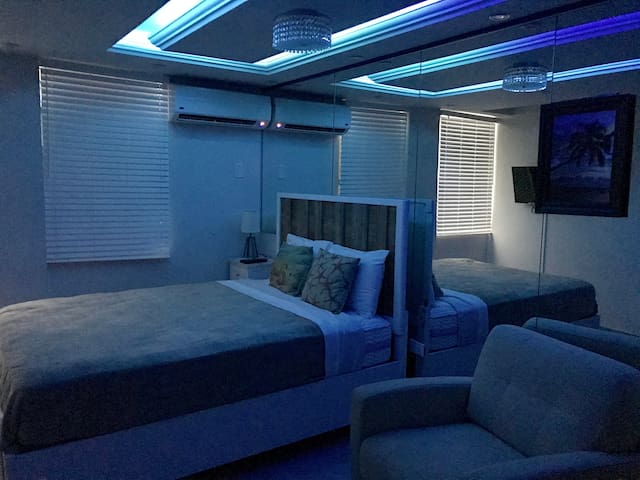 Beach Front newly remodeled studio    {105}