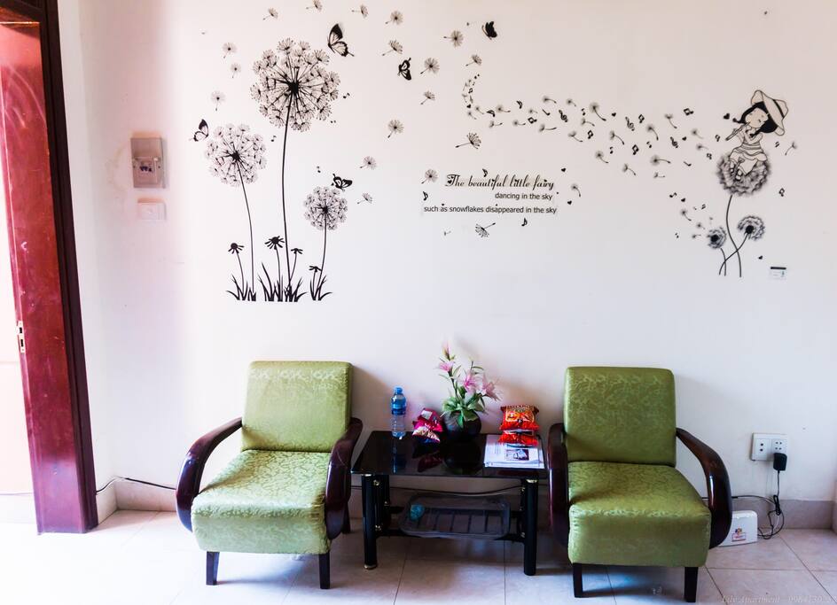 Bed room wall