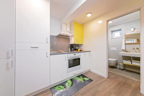 Popular Airbnb listing: Mariva downtown 1-bedroom apartment, free parking in Rovinj