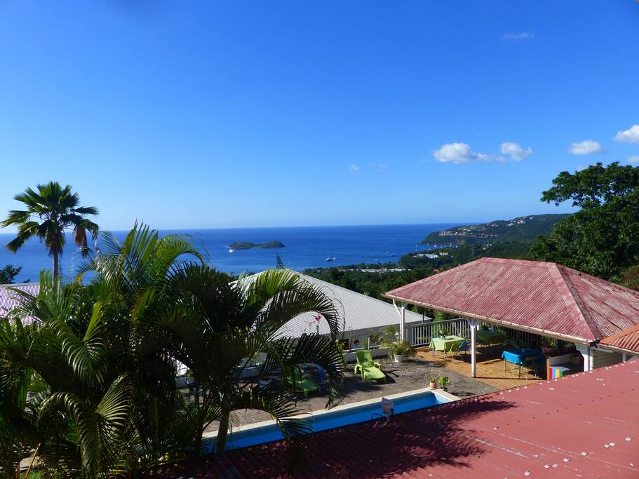 la vue de la terrasse