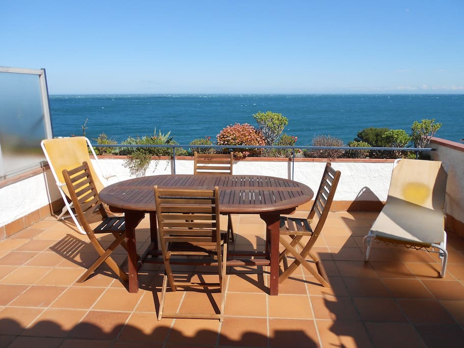 La terrasse de l'appartement