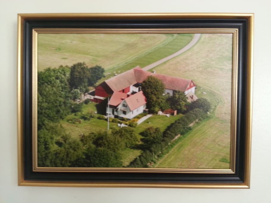 The farm seen from above