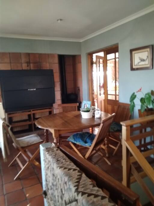 Inside braai area