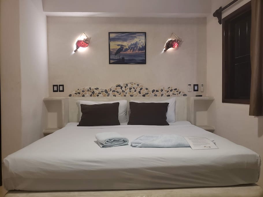 Ample king size bed