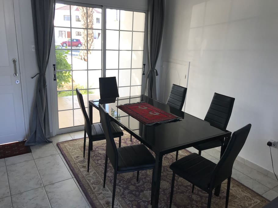 Dining area, opens on to front terrace.