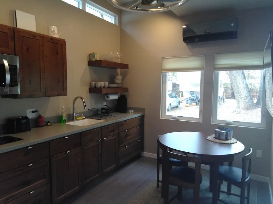 nice kitchen and dining area