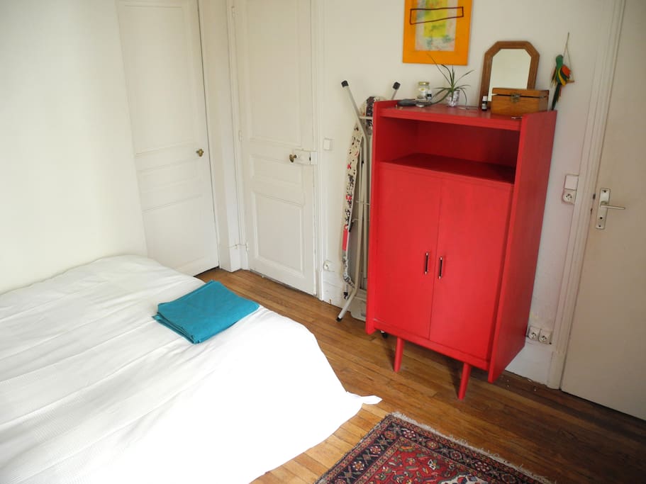 This is our favourite red closet we will empty for you to use.