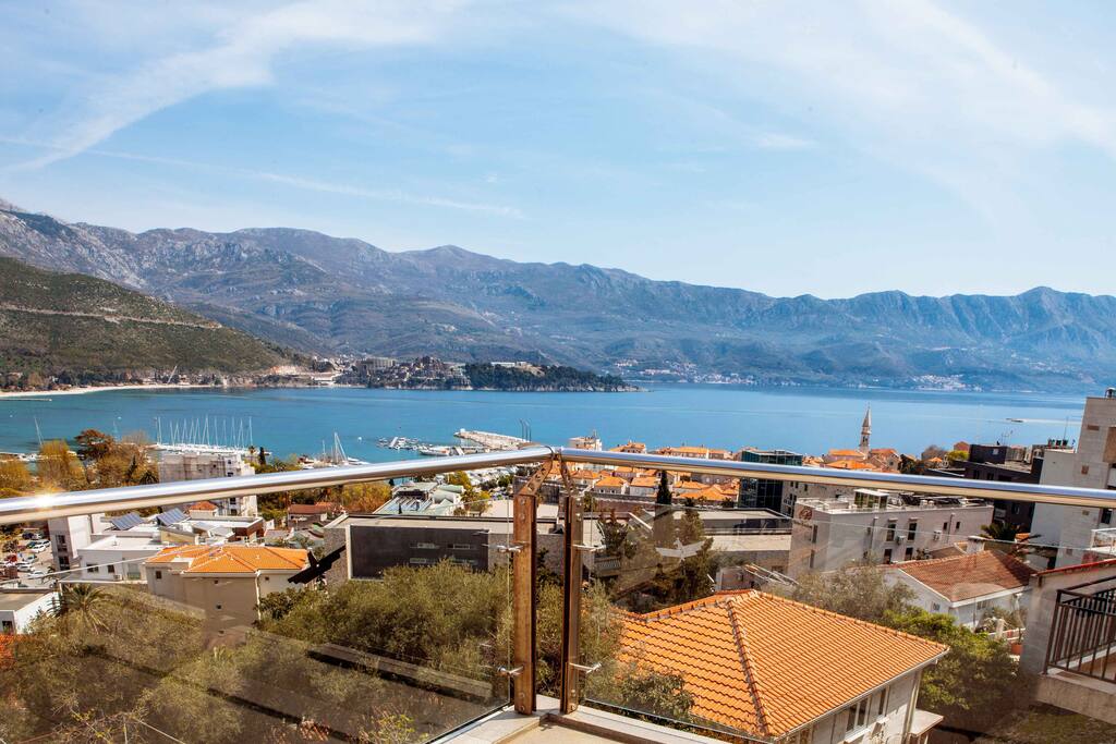 view from sitting room terrace