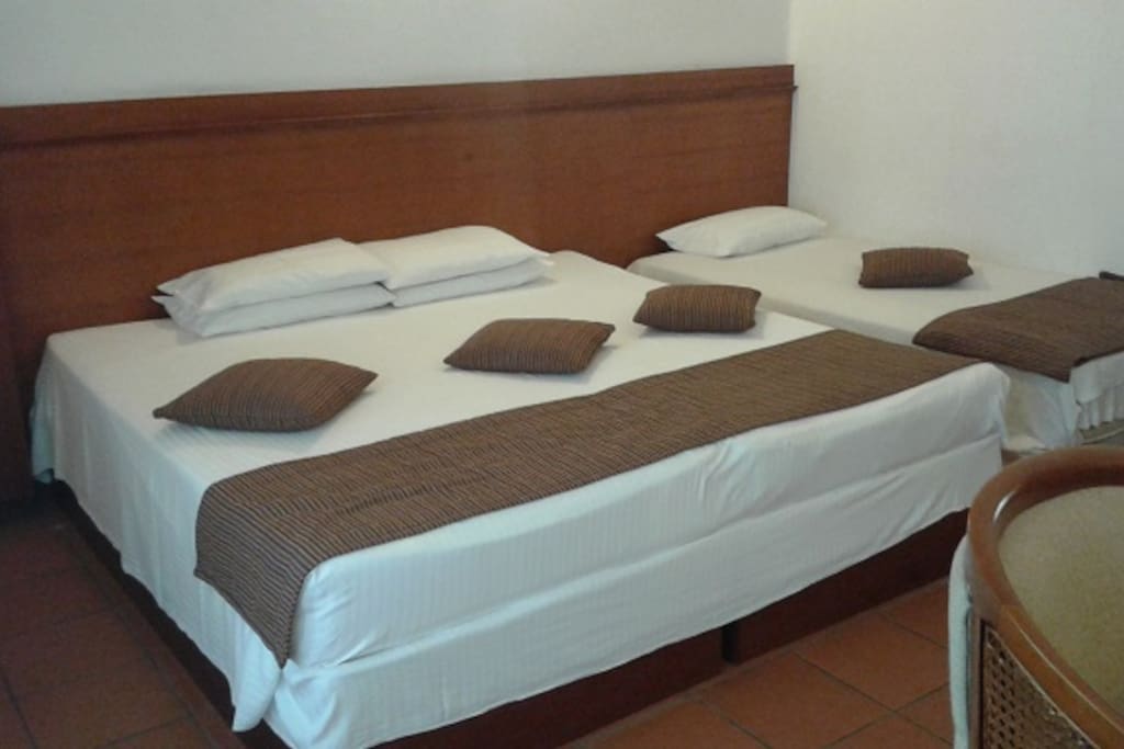 white bed linen