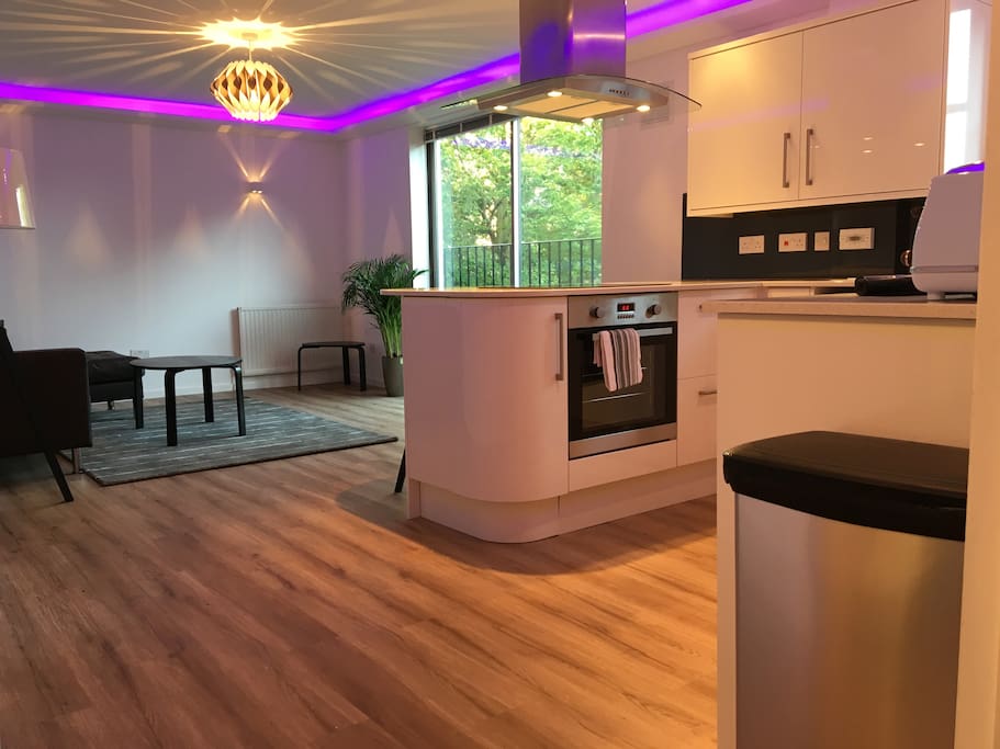 Mood lighting, open plan living