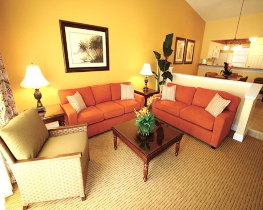 Living Room area with sofa sleeper