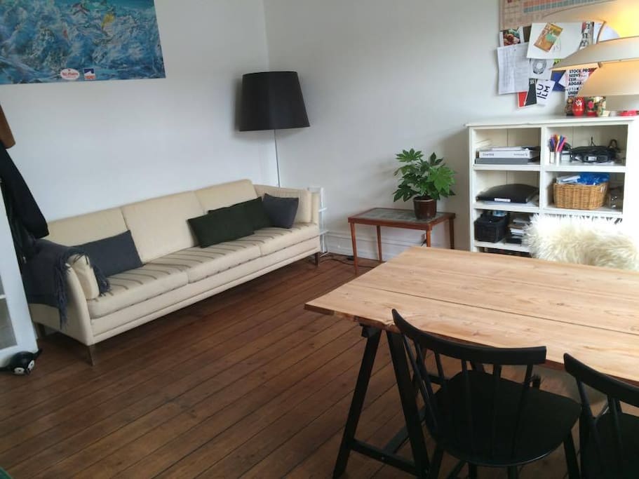 Living room with comfy couch