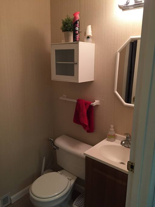 Your private bathroom.