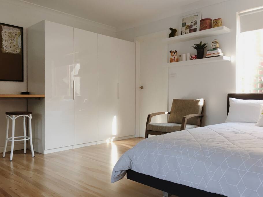 Wardrobe and storage space