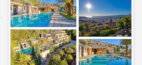 Villa Loucisa Nice pool 24 pers 9 rooms sea view