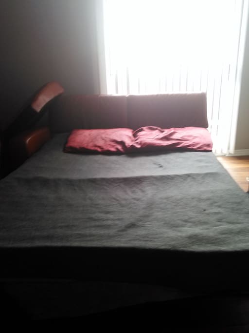 Pull out bed in the living room couch. Air bed aren't needed but you are welcome to bring