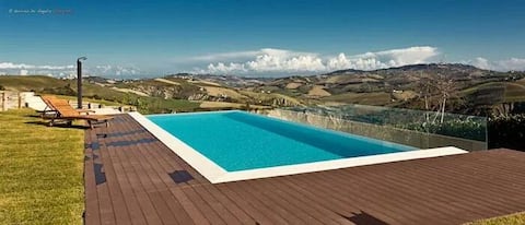 House with pool, 1st floor, Villa Cerqueto
