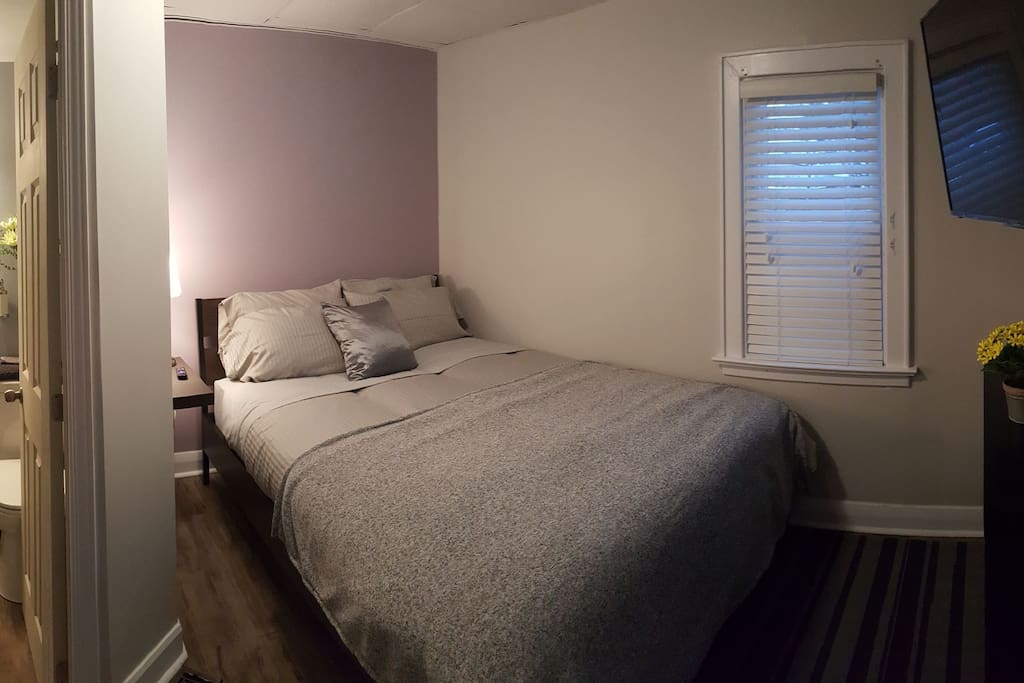 Thick comforter with a luxurious soft throw blanket. You will feel cozy in the winter but nice and cool for the summer.