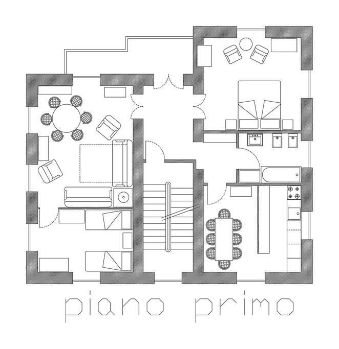 PIANTA PRIMO PIANO -
FIRS FLOOR PLAN